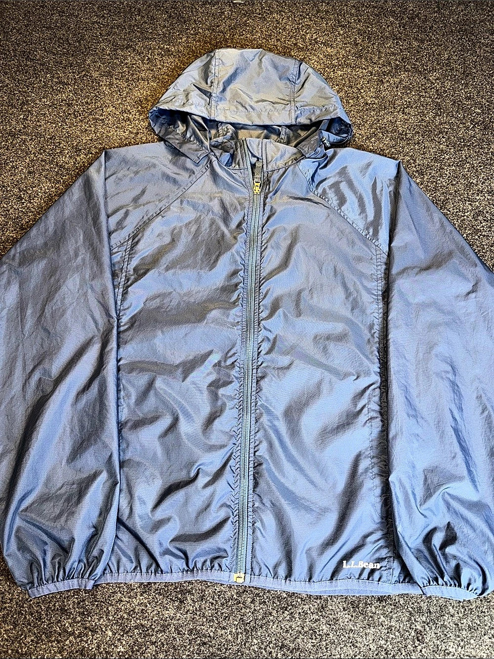 Original L.L.Bean Lightweight Nylon Hooded Jacket/Windbreaker Size Medium